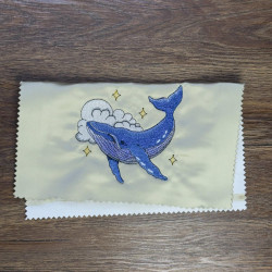 Night Sky Whale Mylar Applique