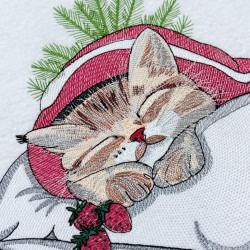 Winter Sleepy Kitten