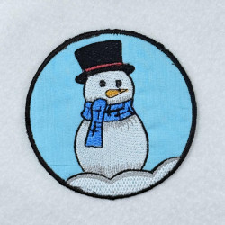 Winter Snowmen ITH Coaster