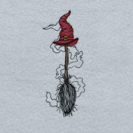Witch Broom With Hat