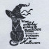 Witchy Cat With Halloween Quote