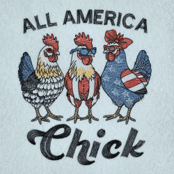 All America Patriotic Chick