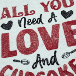 All You Need A Love And Cupcakes Stacked Quote