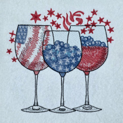 American Celebration Wine Glasses
