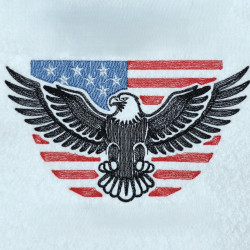 American Eagle Flag Emblem