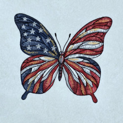 American Flag Butterfly Design