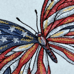 American Flag Butterfly Design