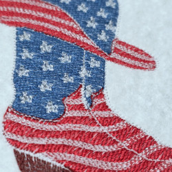 American Flag Cowboy Boots And Hat