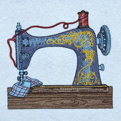 Antique Sewing Machine Panel