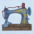 Antique Sewing Machine Panel
