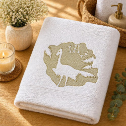 Archaeopteryx Dinosaur Silhouette Embossed