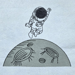 Astronaut Exploring Moon