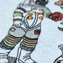 Astronaut With Flowers