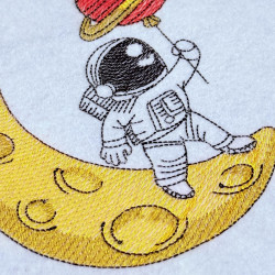 Astronaut With Planet Balloon