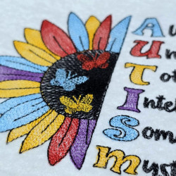 Autism Awareness Sunflower Quote