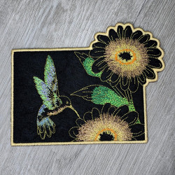 Autumn Floral ITH Mug Rug