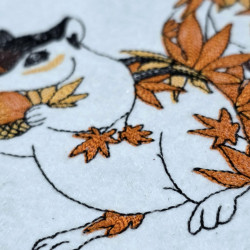 Autumn Squirrel With Leaves