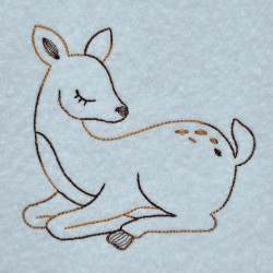 Baby Deer Line Art