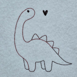 Baby Dinosaur Line Art