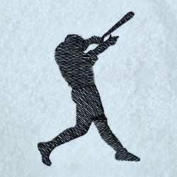 Baseball High Swing Silhouette