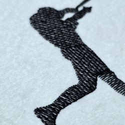 Baseball High Swing Silhouette