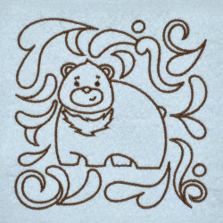 Bear Folk Art Quilting Pattern