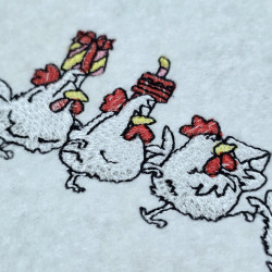 Birthday Celebration Chickens Parade