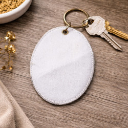 Blank Oval Key Fob