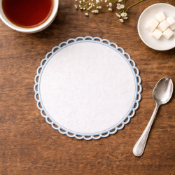 Blank Scalloped Round Coaster