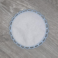 Blank Scalloped Round Coaster