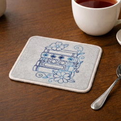 Blooming Book Garden ITH Coaster