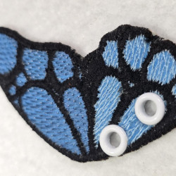 Blue Tiger Butterfly ITH Shoe Wing
