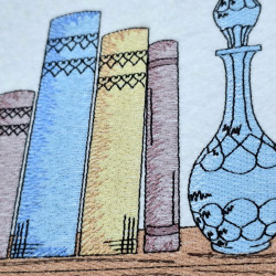 Books And a Vase Panel 01