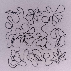 Botanical Floral Quilting Pattern