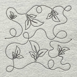 Botanical Leaf Quilting Pattern