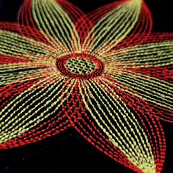 Bright Blending Geometric Flower