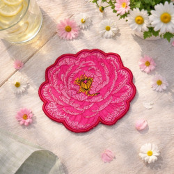 Bright Rose Bloom ITH Coaster