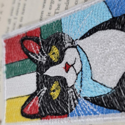 Bright Yellow Eyes Cat ITH Bookmark