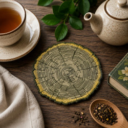 Burnt Wood Slice ITH Coaster