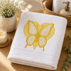 Butterfly Heart Embossed