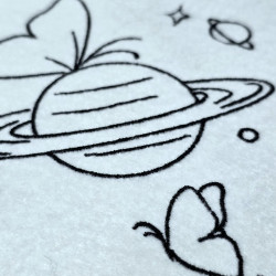 Butterfly Planet Line Art