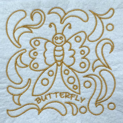Butterfly Satin Quilting Pattern
