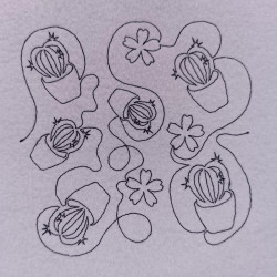 Cactus Pot Quilting Pattern