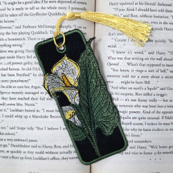 Calla Lily ITH Bookmark