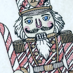 Candy Cane Nutcracker Soldier