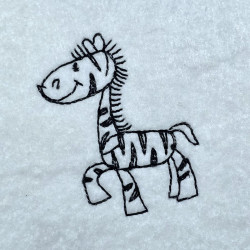 Cartoonic Zebra Outline