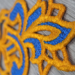Celtic Fleur-de-Lis Knot FSL Earring