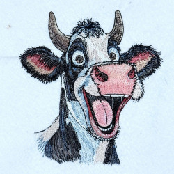 Cheerful Cow Face