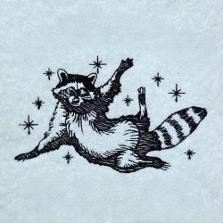 Cheerful Woodland Raccoon