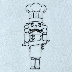 Chef Nutcracker Line Art